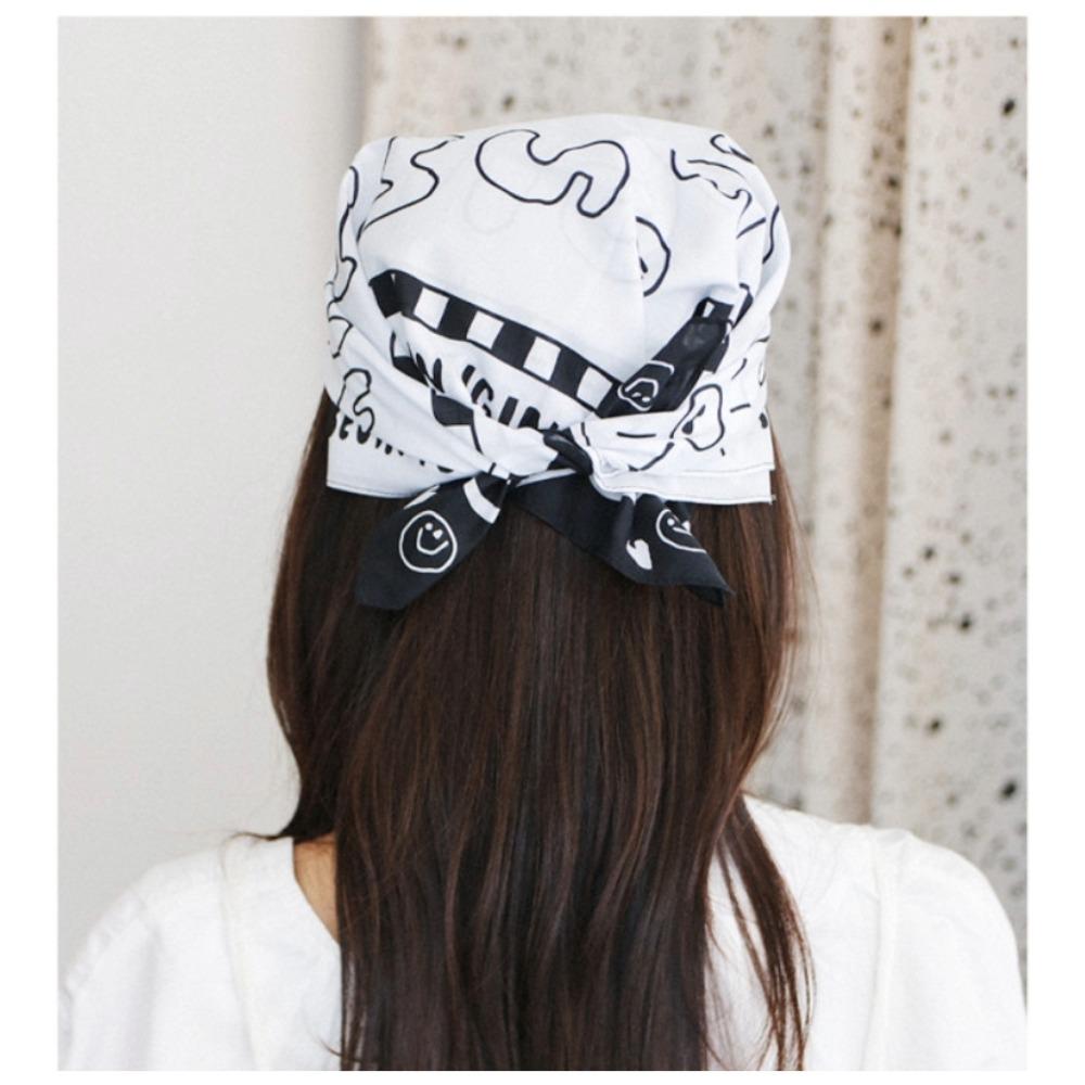 [IGIN] Cotton Bandana Scarf 55cm Korean Fashion Unisex Head Scarf