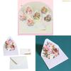 K1AE Multifunctional Floral Greeting Card for Birthdays,Thank You,Christmas,New Year