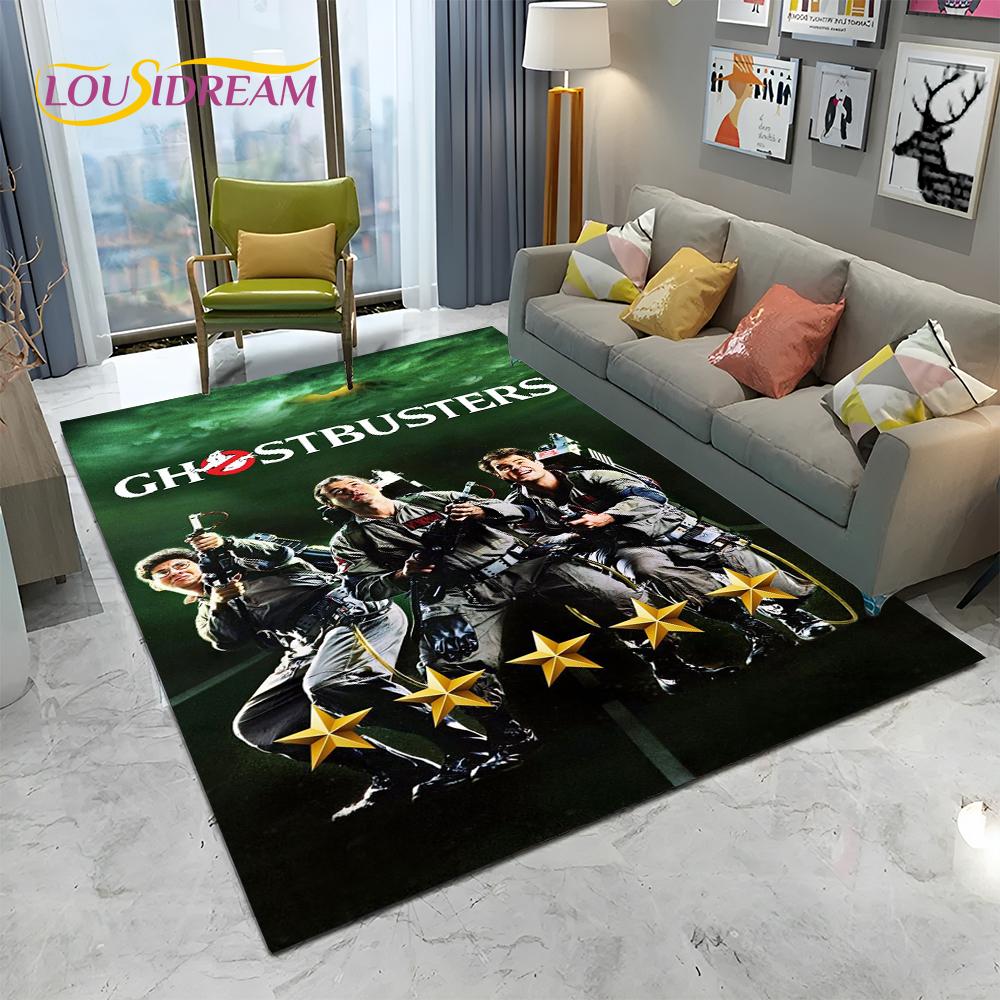 Horrorfilm G-Ghostbusters Cartoon Teppich für Zuhause Wohnzimmer Schlafzimmer Sofa Fußmatte Dekor, Kinder Teppich rutschfeste Bodenmatte