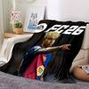 FC Theme Printed Blanket - Perfect for Couch, Bed, Travel & Outdoor Use | Machine Washable, Cozy & Durable.