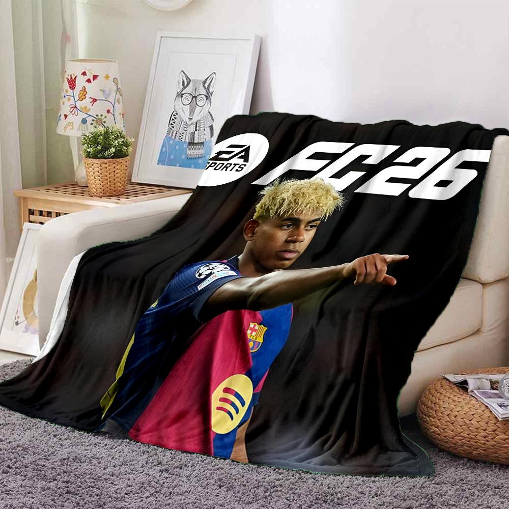 FC Theme Printed Blanket - Perfect for Couch, Bed, Travel & Outdoor Use | Machine Washable, Cozy & Durable.