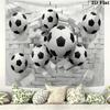 Soccer ball smashing through wall Pattern Home Decor Tapestry, Wall Hanging, Decorative RV Wall Cloth.ZGT0914462