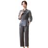 Summer 2025 Women's Chic Two-Piece Set: Casual Slimming Top and Pants