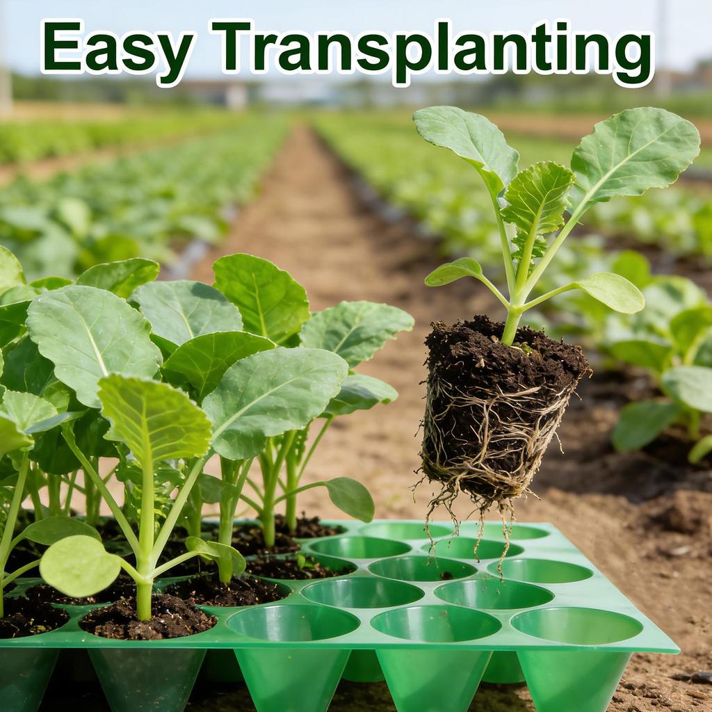 32-Cell Garden Plant Grow Box Seedling Nursery Pots Seed Germination Trays with Drainage Holes Propagation Seedling Starter