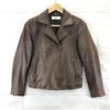Spick & Span Double Riders Jacket Sheepskin Brown Women's S(USED)