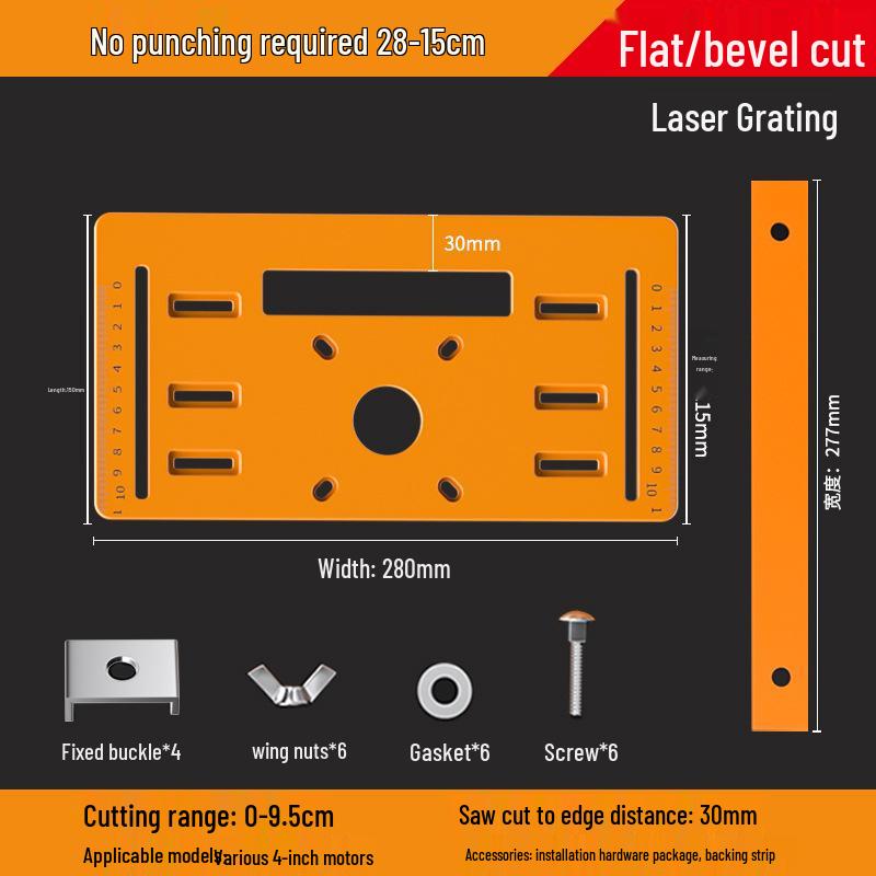 Handheld Electric Marble Cutting Machine: E18 Woodworking Base Plate Support