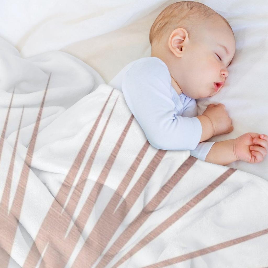 Rose Gold Palm Leaves Dream - Cali Summer Vibes #1 #tropical #decor #art Throw Blanket Bed Covers Kid'S Warm Winter Blankets