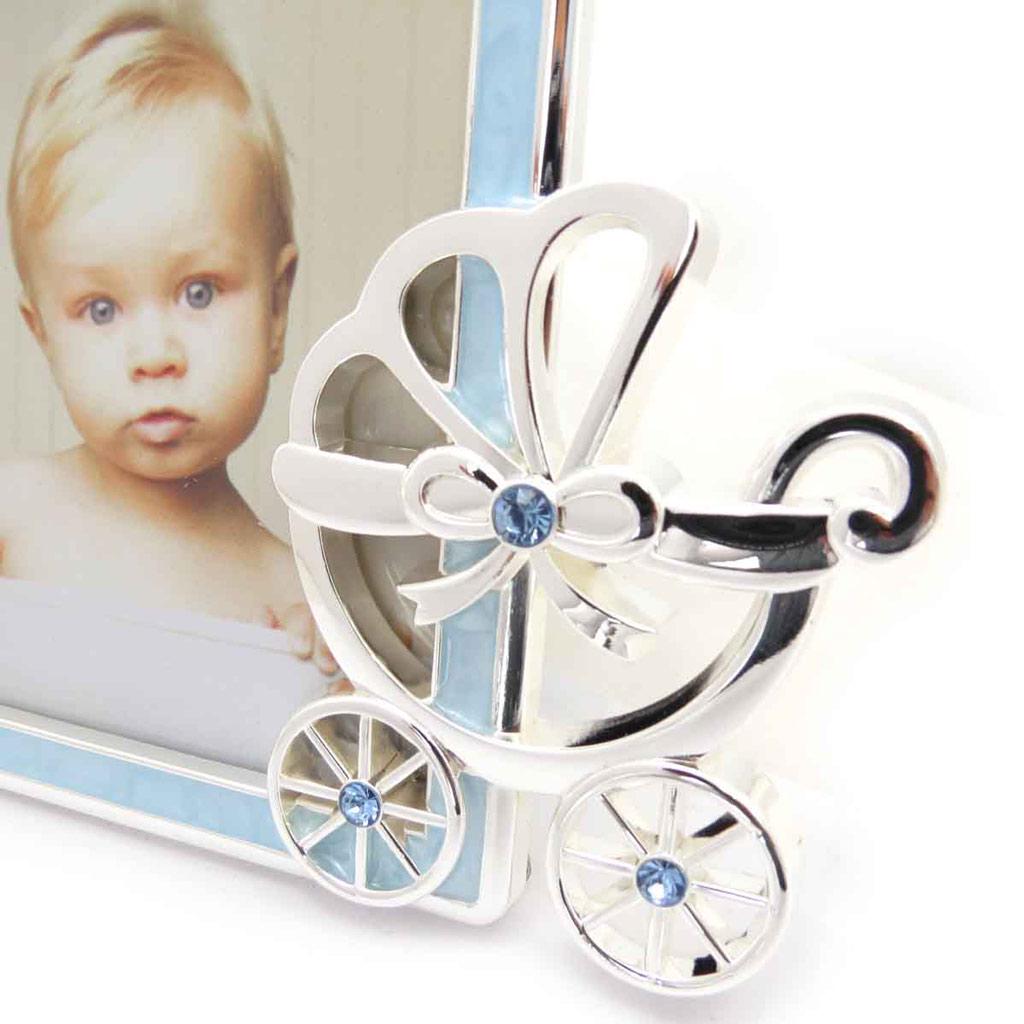 Les Trésors De Lily [J7511] - Cadre Photo 'Mon Ange' landau bleu (10x15 cm)