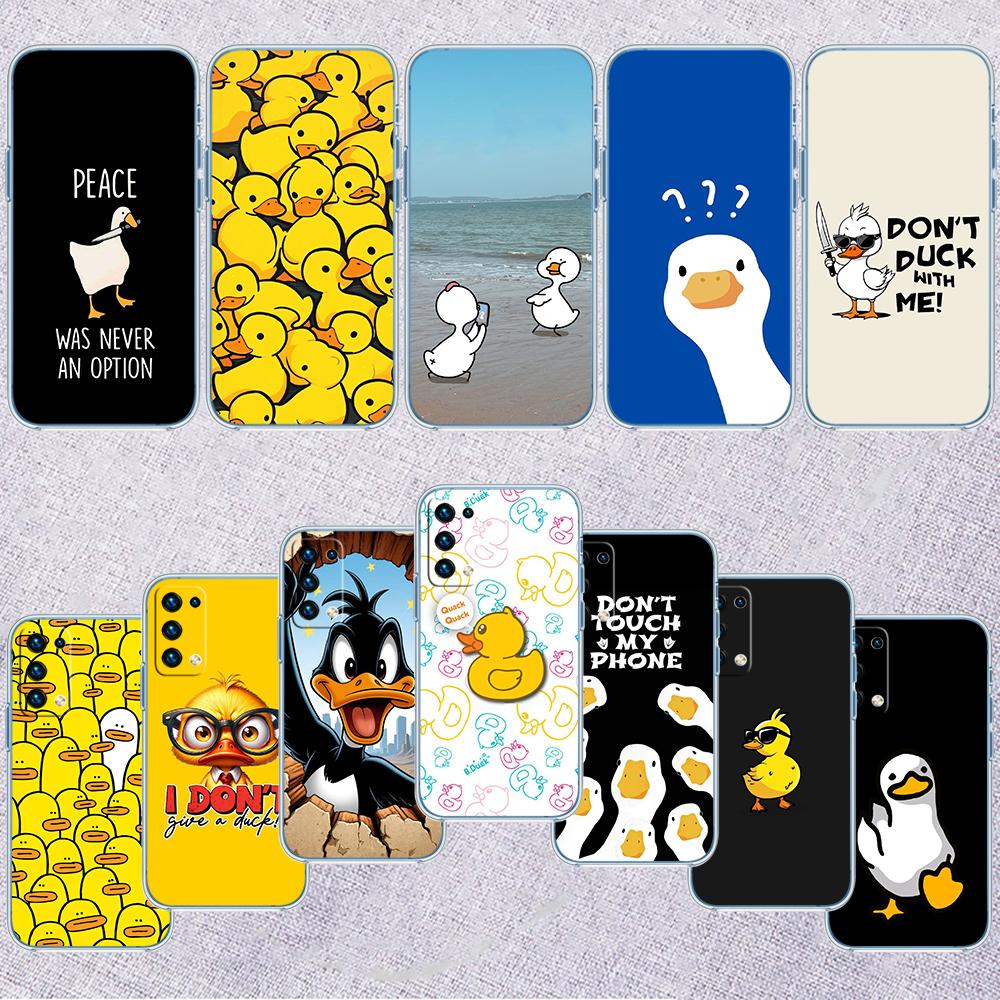 DUCK Cartoon Phone Case for Motorola Moto G10 G20 G30 G31 G32 G34 G35 G41 G42 G50 G51 G52 G55 G60 G60S G62 G71 G72 G75
