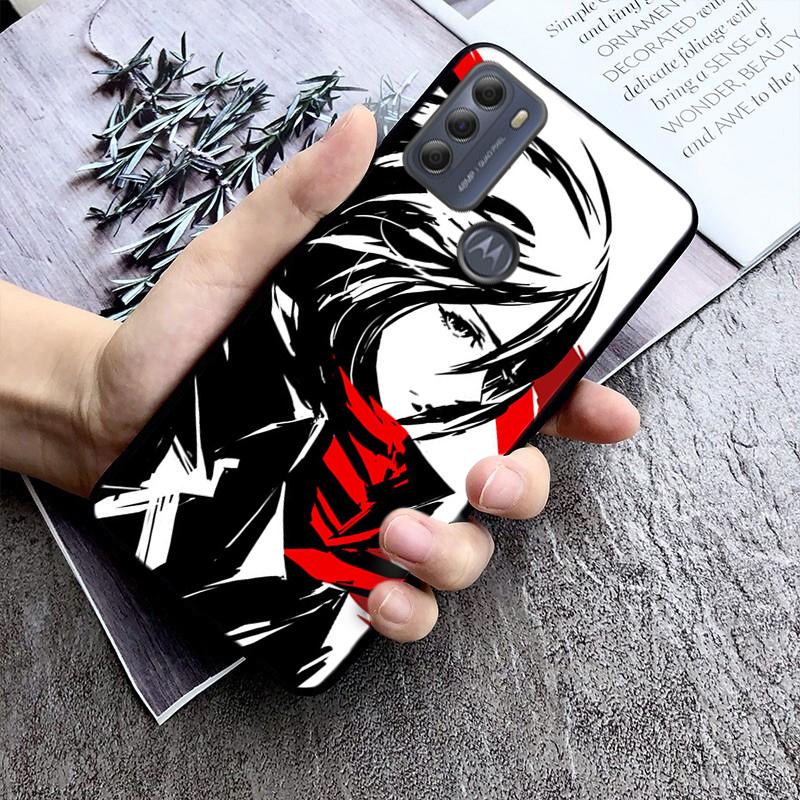 Funda para teléfono de Ataque a los Titanes para Motorola Moto E32 E20 E40 G22 G52 G20 G30 G100 G60 G50 G10 GPure GStylus G9 One Action Macro