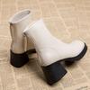 Fashion Woman Short Shoes Height Increasing Solid Color British Style Booties Zip On Promotion Large Size Warm Hot Ankle Boots for Women