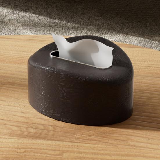 Yousheng Tissue Box Cover Rounded Corners Tissue Box Holder Spring Support Tissue Dispenser for Home Living Room Bedroom Office Use