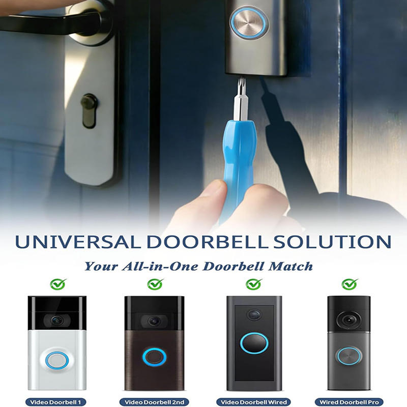 1 Set Video Doorbell Screwdriver Set with Pry Bar Replacement Screwdriver Kit for WiFi Video Doorbell Battery WiFi Replacement