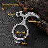 Titanium Alloy Multi-Function EDC Keychain Tool: Pry Bar & Portable Nail Puller