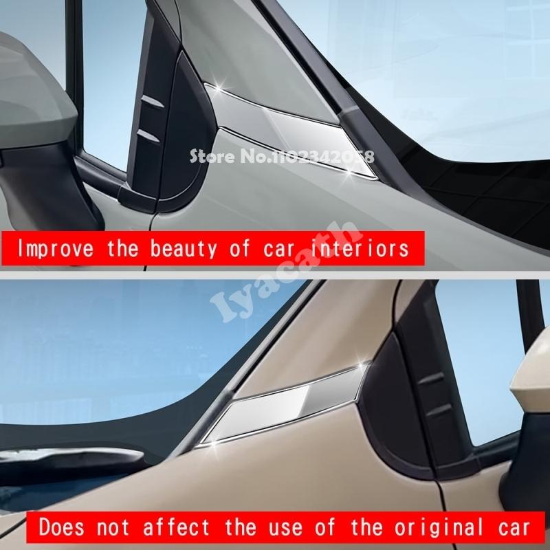 For Toyota sienta 10 seris ABS carbonfiber Car Front Door Window Triangle A Colum Cover A-pillar decorative strip
