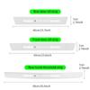 Luminous Transparent Car Door Sill Sticker For  Ford Ranger T9 T6 Raptor 2024 Carbon Fiber Trunk Threshold Strip Auto Accessory