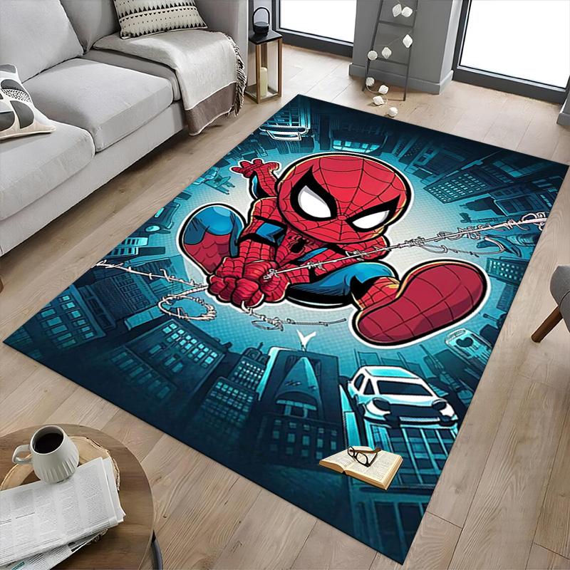 Spiderman Wonder Carpet For Playroom Bedroom Living Room Sofa Home Decorkids Game Area Rug Nonslip Floor Mat