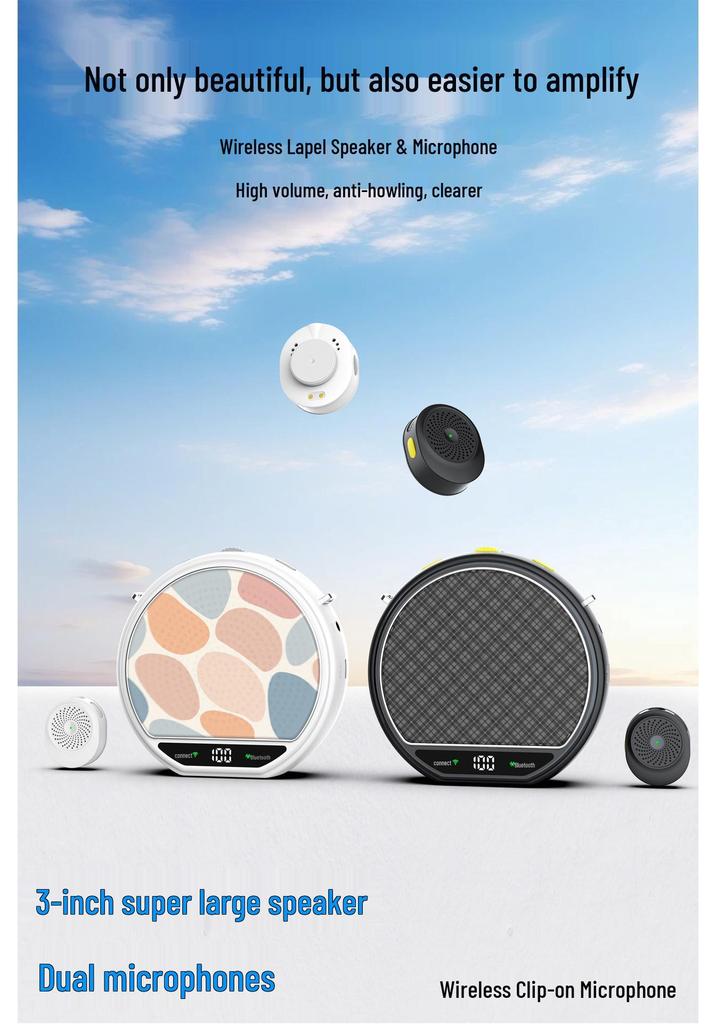 Precision Wireless Lapel Microphone & Speaker for Tour Guides and Teachers