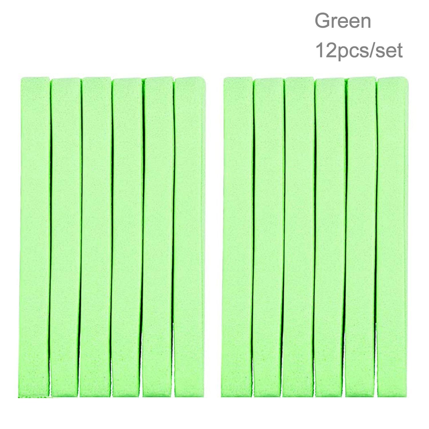 

12 шт. Инструмент для ухода за кожей в спа, Снятие макияжа, Губка для лица, Спонжи для умывания, Косметическая пуховка, Очищающая подушечка зелёный