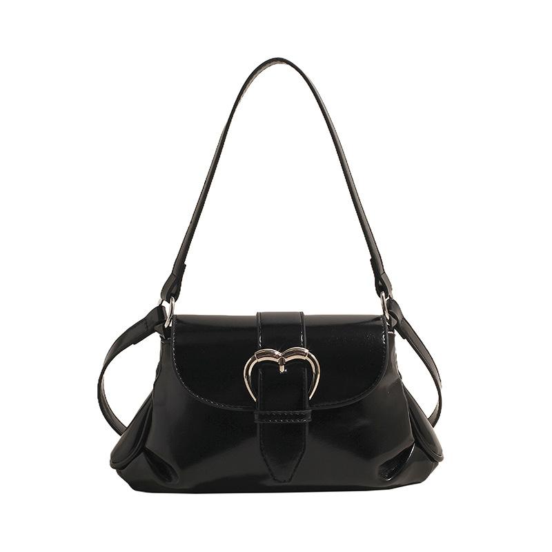 Small fresh and trendy saddle bag women's 2025 new simple and fashionable shoulder bag high-end oblique span bag women's small square bag