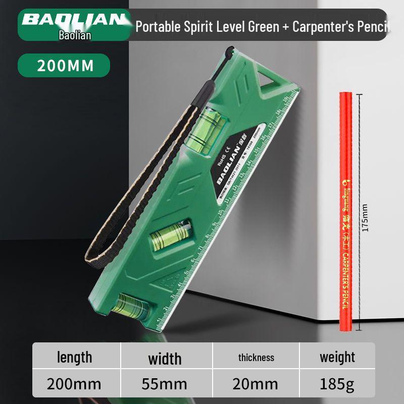 High-Precision Mini Magnetic Spirit Level Protractor Ruler