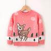 New Christmas Reindeer Sweaters for Children, Autumn and Winter Knitted Sweaters for Boys, Girls and Babies