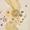 Fashion Popular Openable Photo Album Eyes Four-Leaf Clover Diy Pendant Necklace Transparent Box Copper Plated 18K Gold