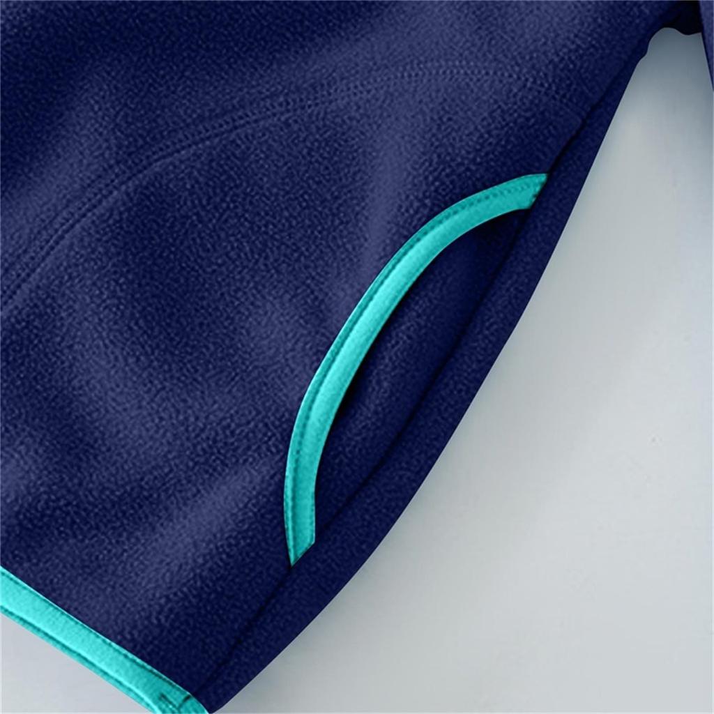Jungen Kapuzenpullover mit durchgehendem Reißverschluss, Langarm, Farbe, Lässiges Sweatshirt für Sport und Alltag