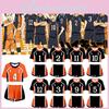 Vibrant Haikyuu Karasuno Nekoma High School 3d Printed Women Costume Comfortable Short Sleeve Tshirt And Shorts