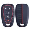 Soft Silicone Key Cover Case Fits For Chevy Traverse Cruze Chevrolet Equinox Malibu 5 Button Silverado Car Smart Key
