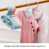 10pcs Baby Hangers Plastic Kids Clothes Storage Hanger for Nursery Children Hangers Toddler Infant Portable Coats Home Rack