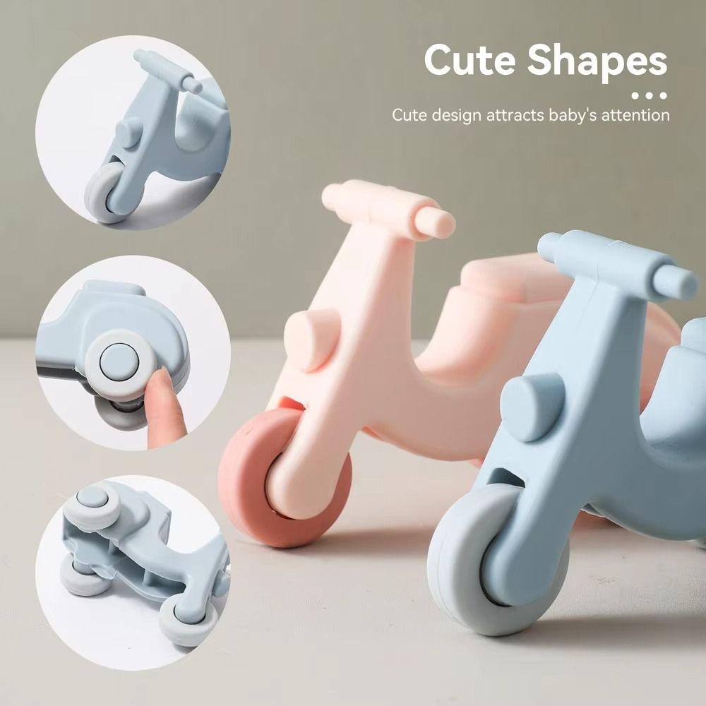 BPA-frei Baby Silikon Auto Spielzeug Cartoon Baby Beißspielzeug Neues Montessori Spielzeug