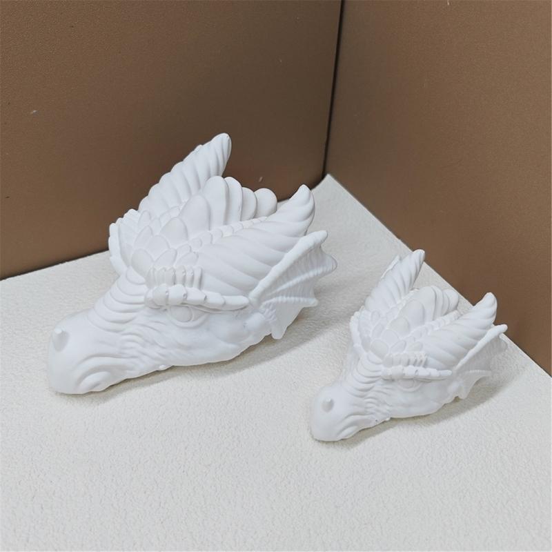 Dragon Head Silicone Candle Molds Epoxy Resin Silicone Molds for Candle Soap Plaster Decorations, Plaster Silicone Molds