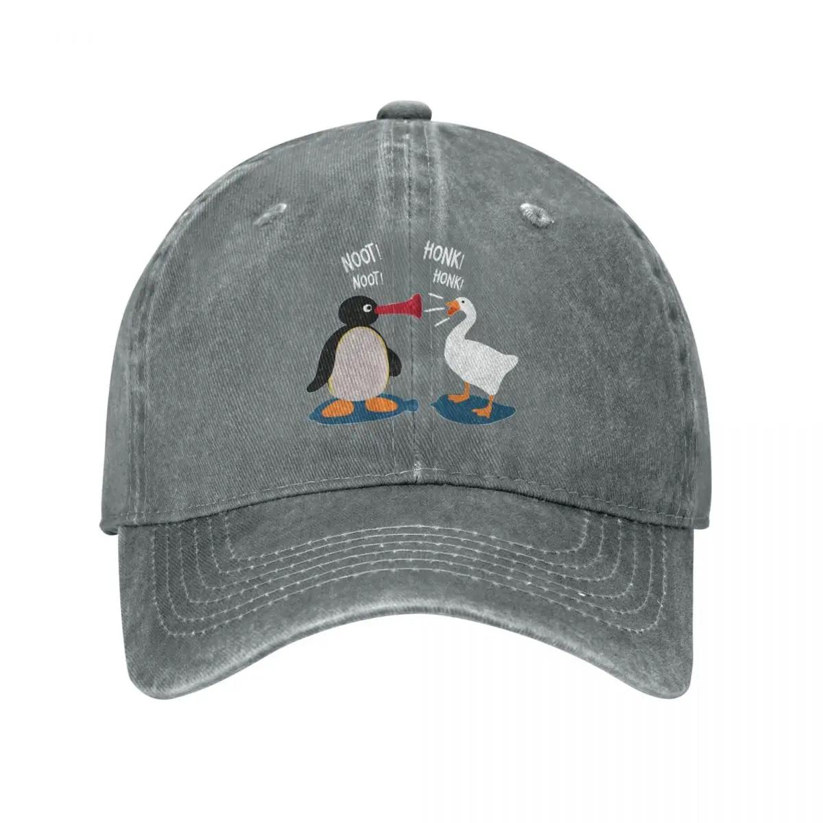 

Noot Honk Baseball Caps Vintage Distressed Denim Washed Pingu Pinga Penguin Sun Cap for Men Women All Seasons Travel Hats Cap Adjustable