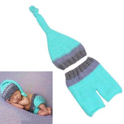 Newborn Photo Props Baby Boy Girls Crochet Knit Costume Photography Prop Outfits