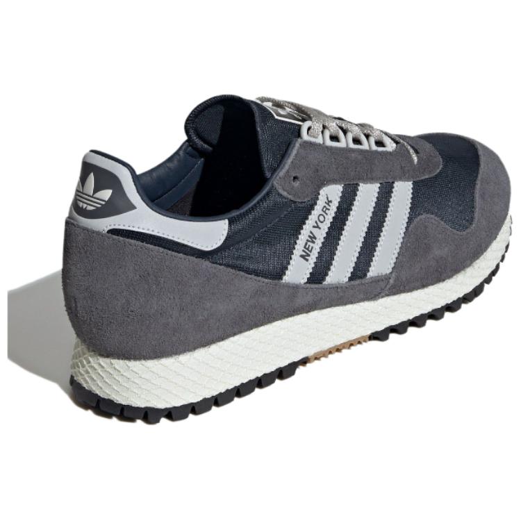 Adidas Originals New York Semišové Pohodlné Všestranné Protiskluzové Odolné proti opotřebení Prodyšné Nízké kecky Unisex Ležérní boty Šedé IG4552