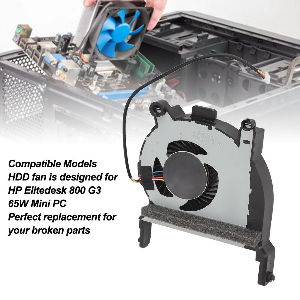 Mini PC CPU Cooling Fan 4 Pin Desktop CPU Cooling Fan  12V 0.5A Lightweight L19561-001 for ProDesk 400 G4  G6 405 G4