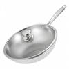 Titanium Frying Pan 32cm Nonstick Hammered Surface Wok Gas Induction Electric Stove