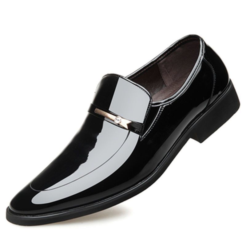 Mens Dress Shoes Formal Business High Gloss Loafers Luxury Wedding Shoes Comfortable Casual Driving Shoes for Men