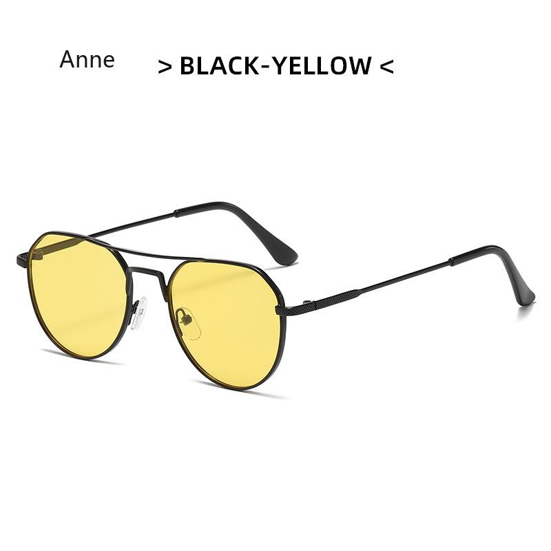 Retro Metal Frame Sunglasses for Women Men Vintage Double Bridge Unisex Shades UV400 Gafas De Sol Hombre