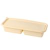 Ronghe Biodegradable Square 2-Compartment Disposable Food Container
