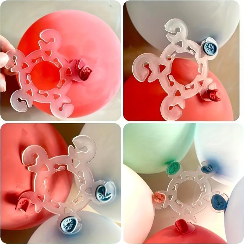 50/100pcs Multipurpose Balloon Clips And Arch Support Buckles - Simple Knotting Tools for Flower Shape Decorations,for Christmas
