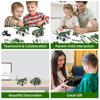 4in1 Metal Aircraft Building Blocks Model Car Truck Tank Set Screws Block DIY Assembly Toy 3D Metal Engineering Vehicle Kit Gift