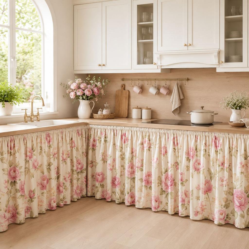 Pastoral Grid Party Decor Table Skirt Home Living Room Dustproof Dining Tables Cafe Dessert Table Background Table Surround