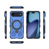For iPhone 17 Air Magnetic Case Rotating Metal Kickstand Shockproof PC+TPU Phone Back Cover