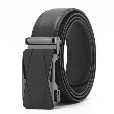 Frosted Automatic Buckle Opening Two Layer Cowhide Belt Business and Casual Men's Trendy Belt
