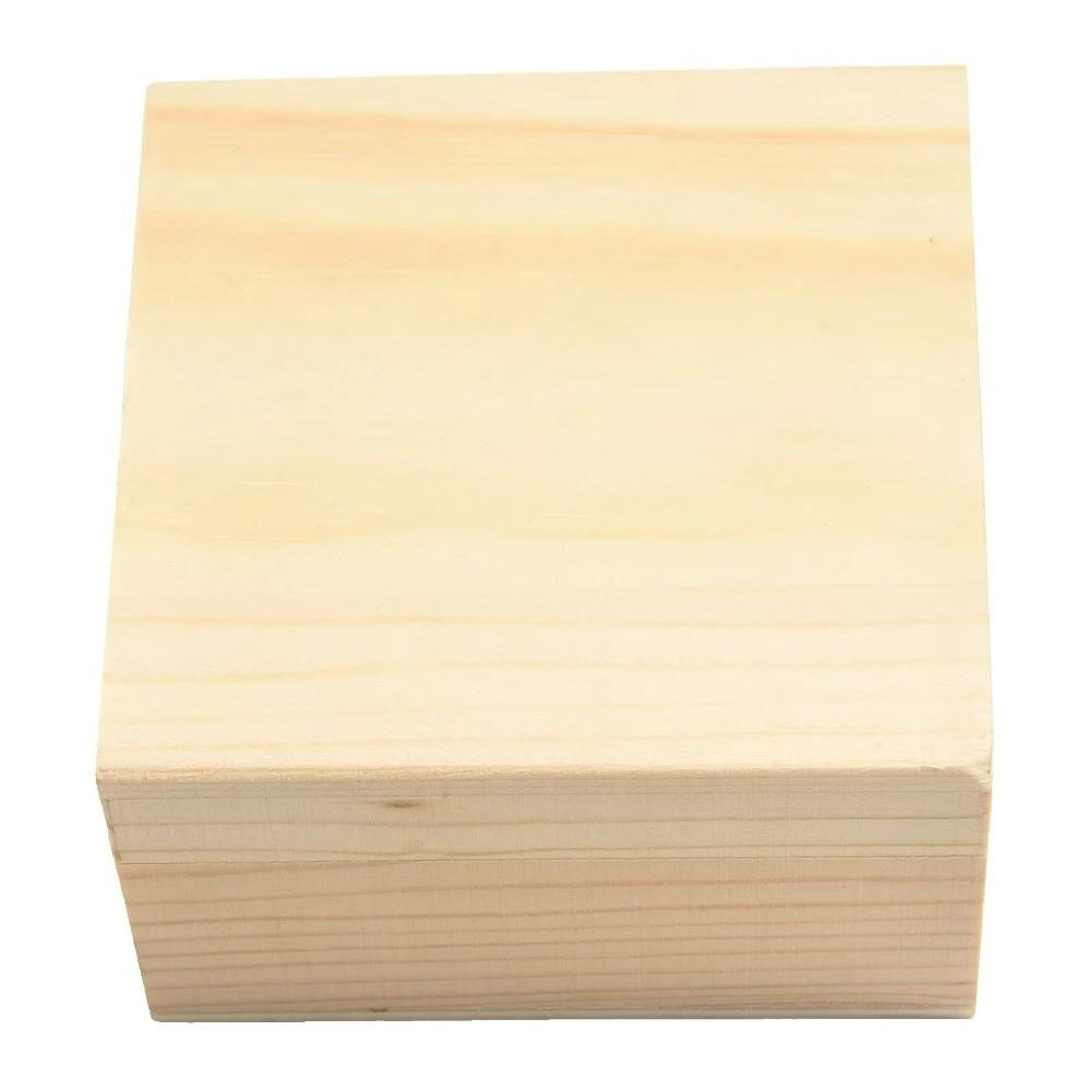 Pinewood Solid Wood Box with Removable Upper and Lower Lids Packing Box  Keepsake Archiving