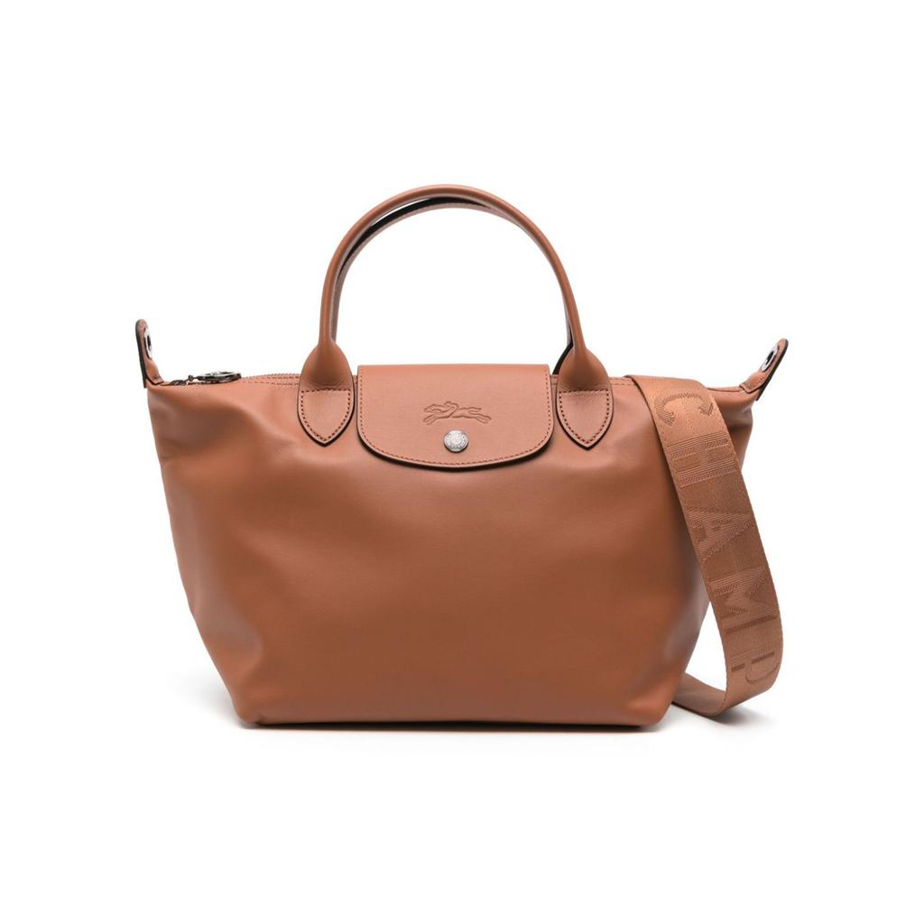 Longchamp Le Pliage Xtra 25 Snap Zipper Closure Leather Dumpling Shoulder Tote Bag Small Women Bags Brandy 1512987504