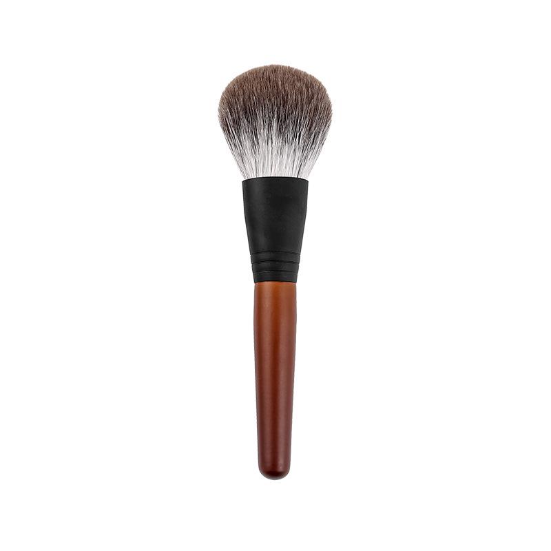 8-Piece Snow Fox Makeup Brush Set: Soft Powder, Stippling, Animal Hair Eyeshadow & Blending Brushes