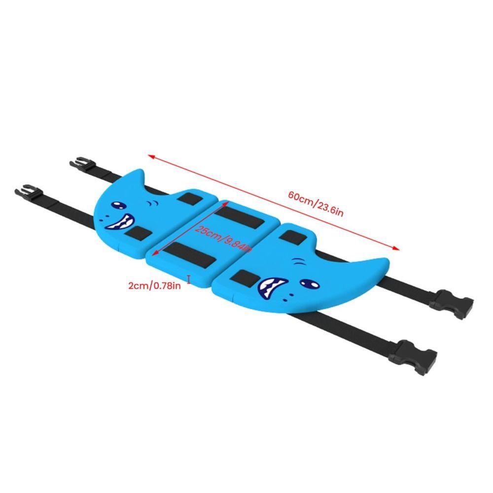 Safety Buckle Shark Fin Swimming Aid Dual Airbags Shark Fin Swim Float for Kids Adult
